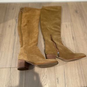 Suede Knee High Boots